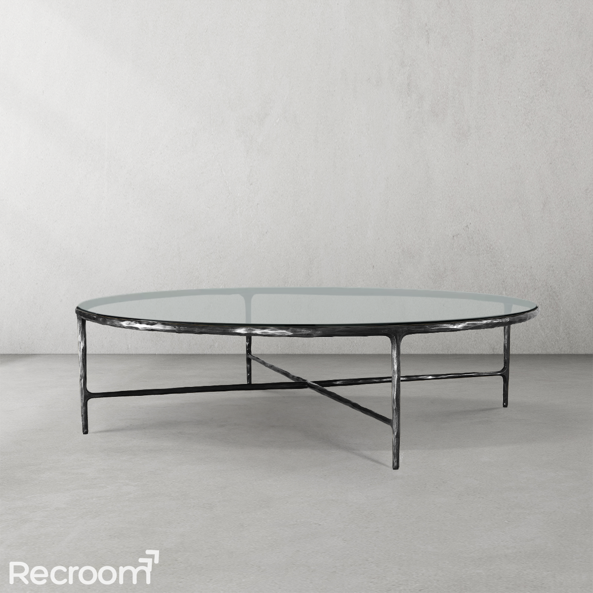 Thaddeo Glass Round Coffee Table 36" 55"