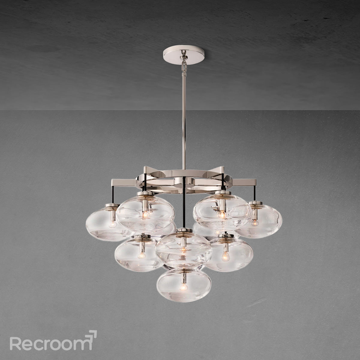 Cabretten Clear Glass Round Chandelier 36"