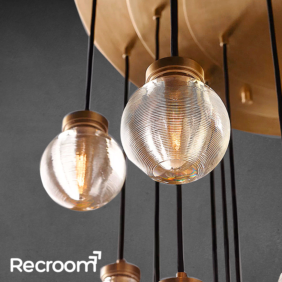 Pearli Round Chandelier 38"