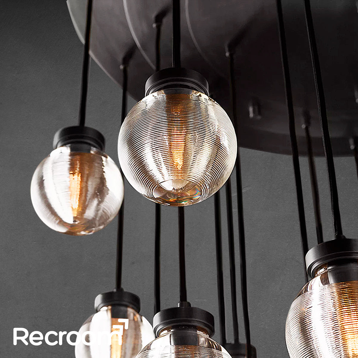 Pearli Round Chandelier 38"