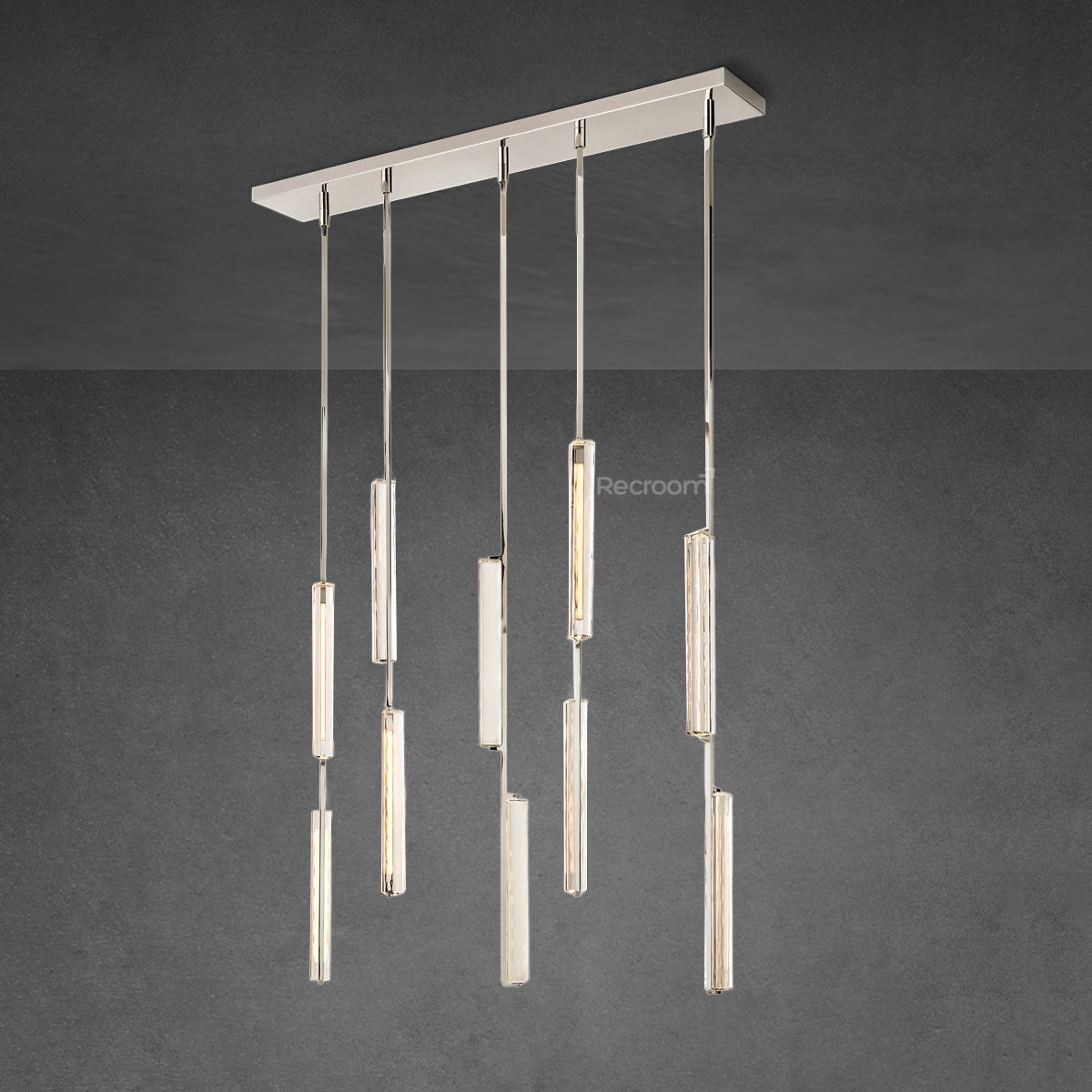 Auduben Crystal Linear Chandelier 54"