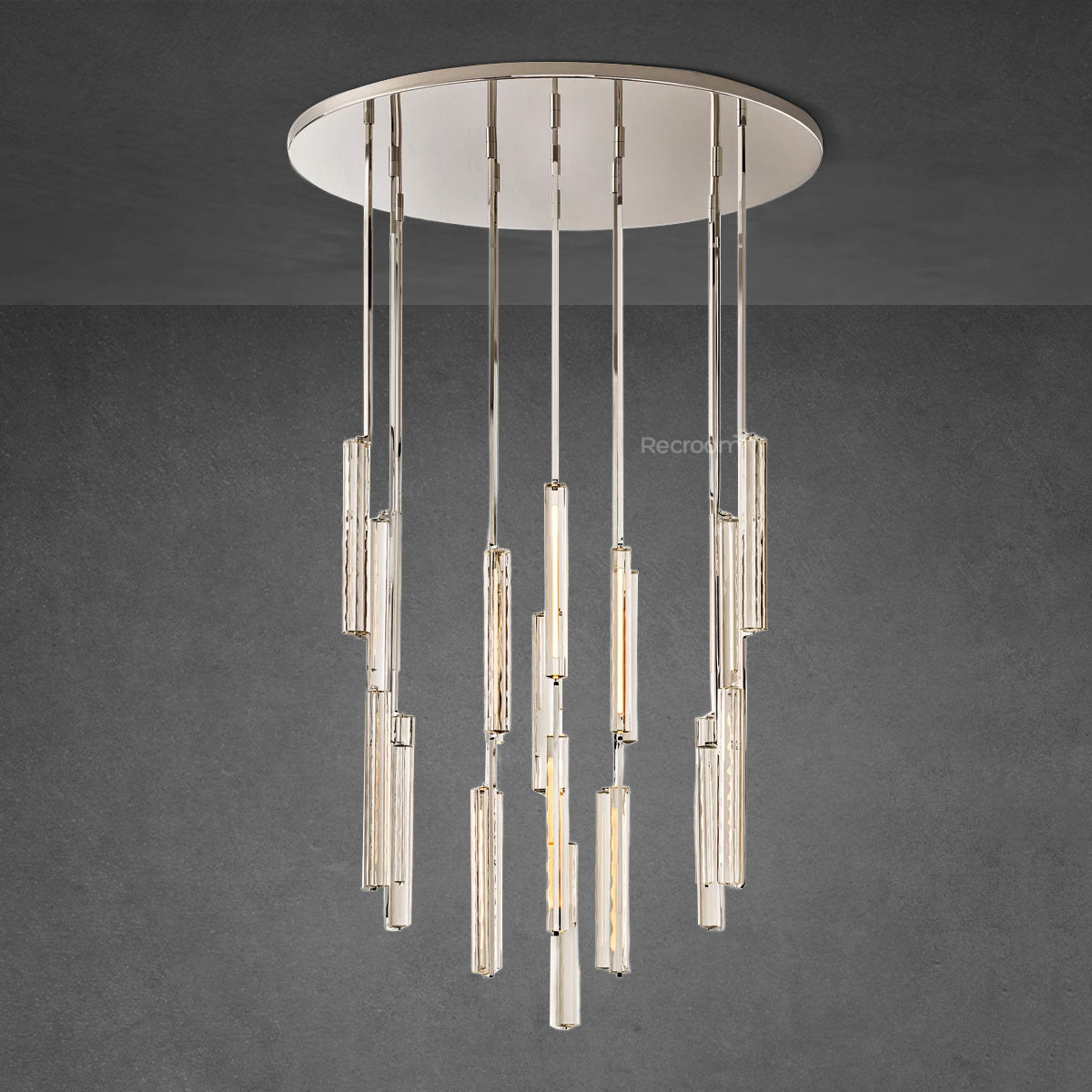 Auduben Crystal Round Chandelier 56"