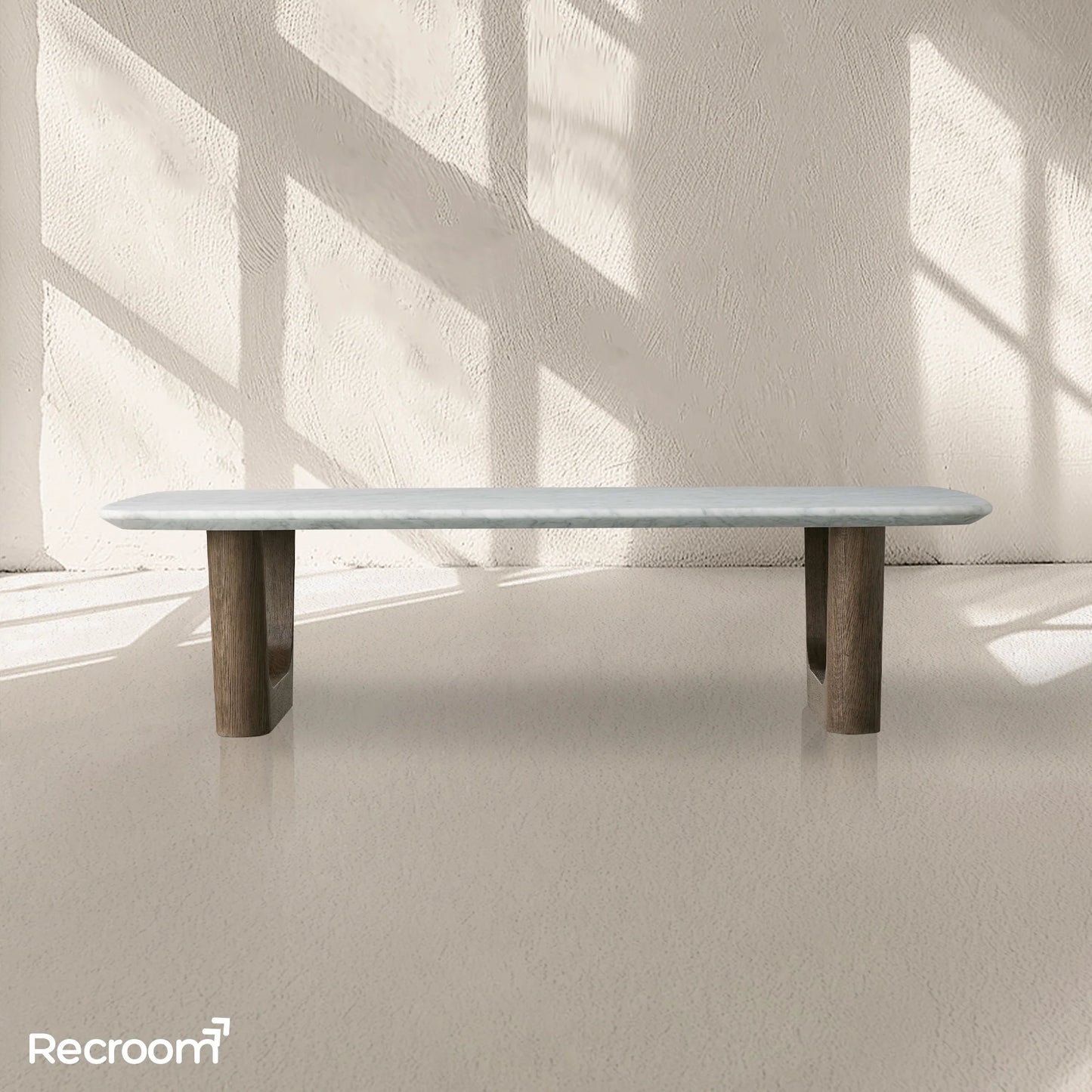 San Germani Stone Coffee Table with Rennes Base