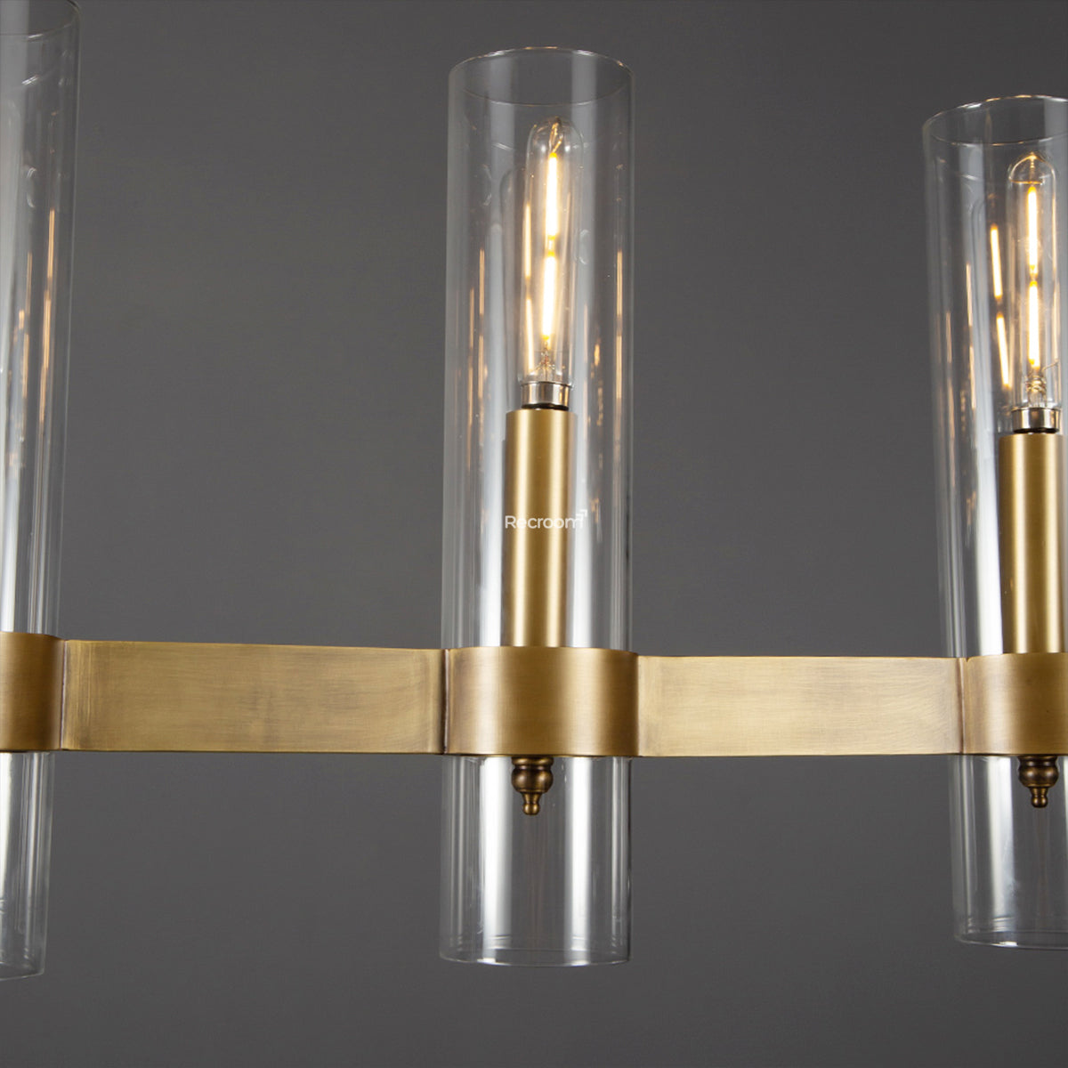 Manory Glass Linear Chandelier 59"