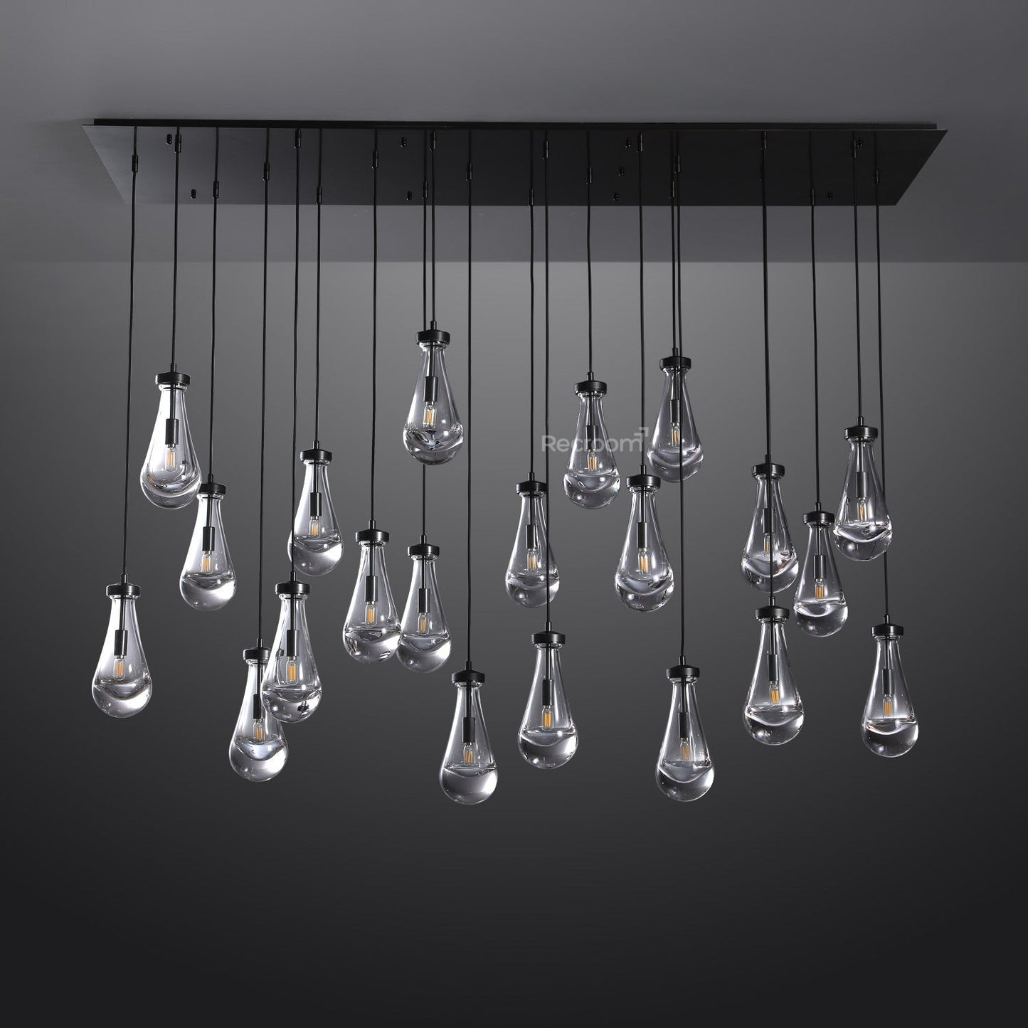Raindrop Linear Chandelier 72"