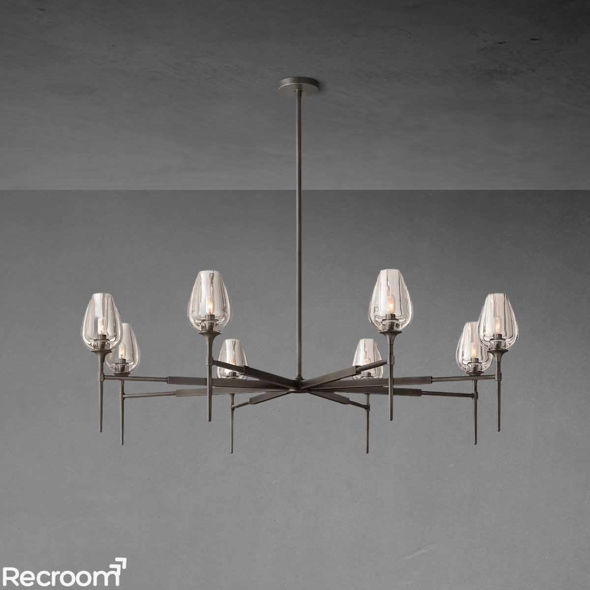 Tuilp Round Chandelier 54"