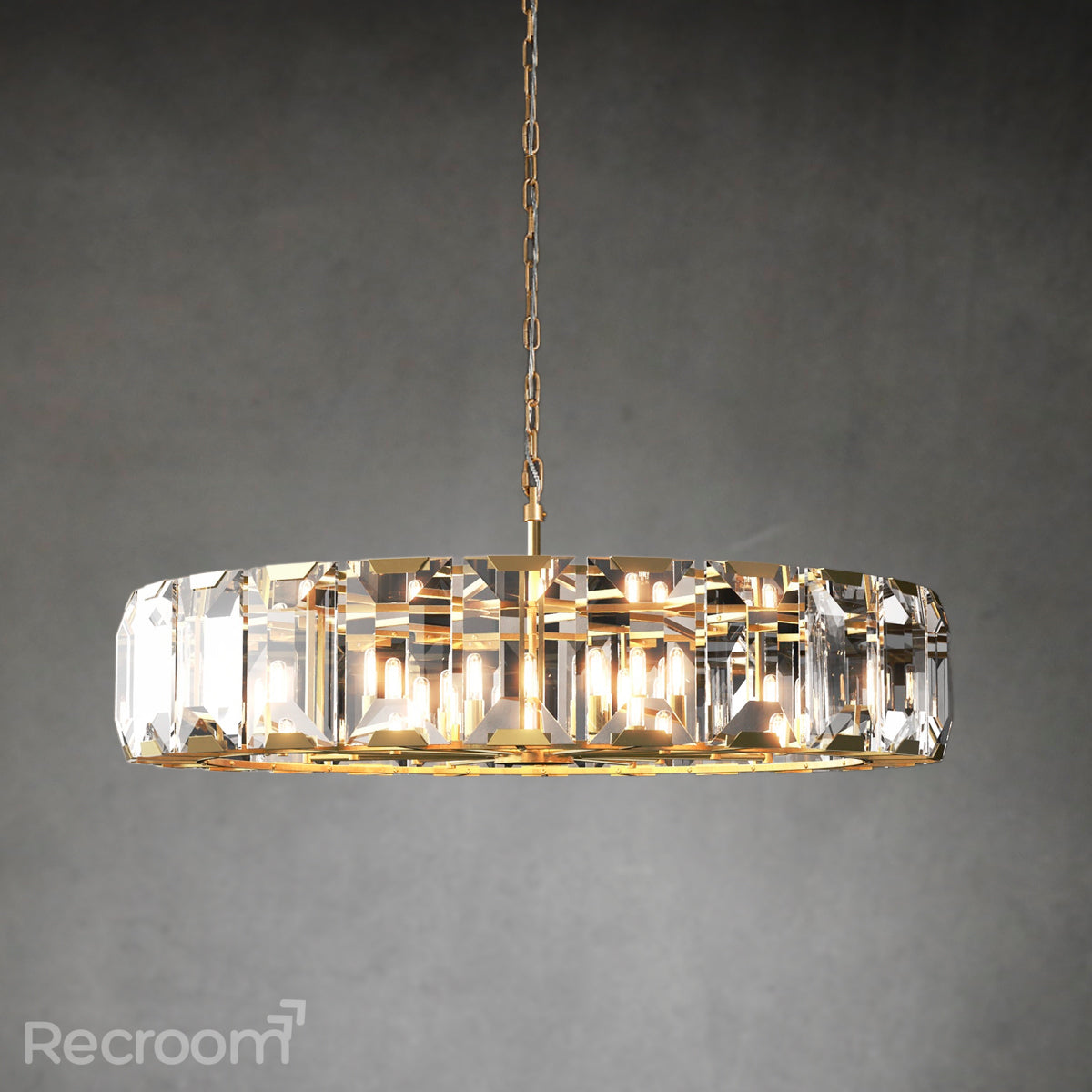 Harllow Multicurve Crystal Round Chandelier 19“ 31” 43“ 60”