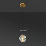 Boulew Crystal Glass Cord Pendant 5"