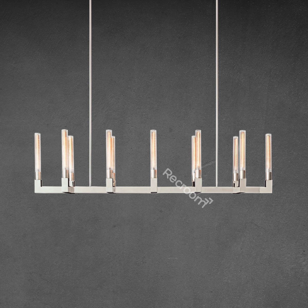 Cannel Linear Chandelier 67"