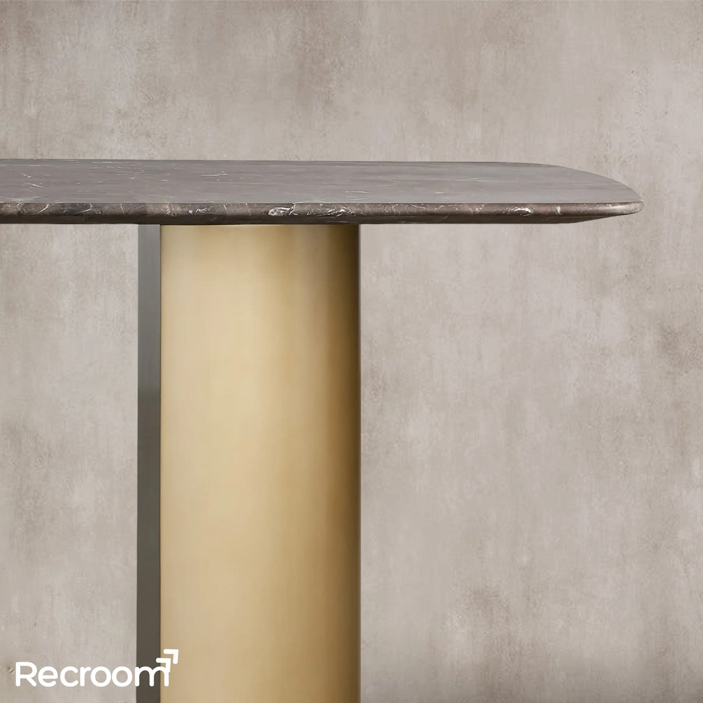 San Germani Stone Dining Table with Dauphine Base