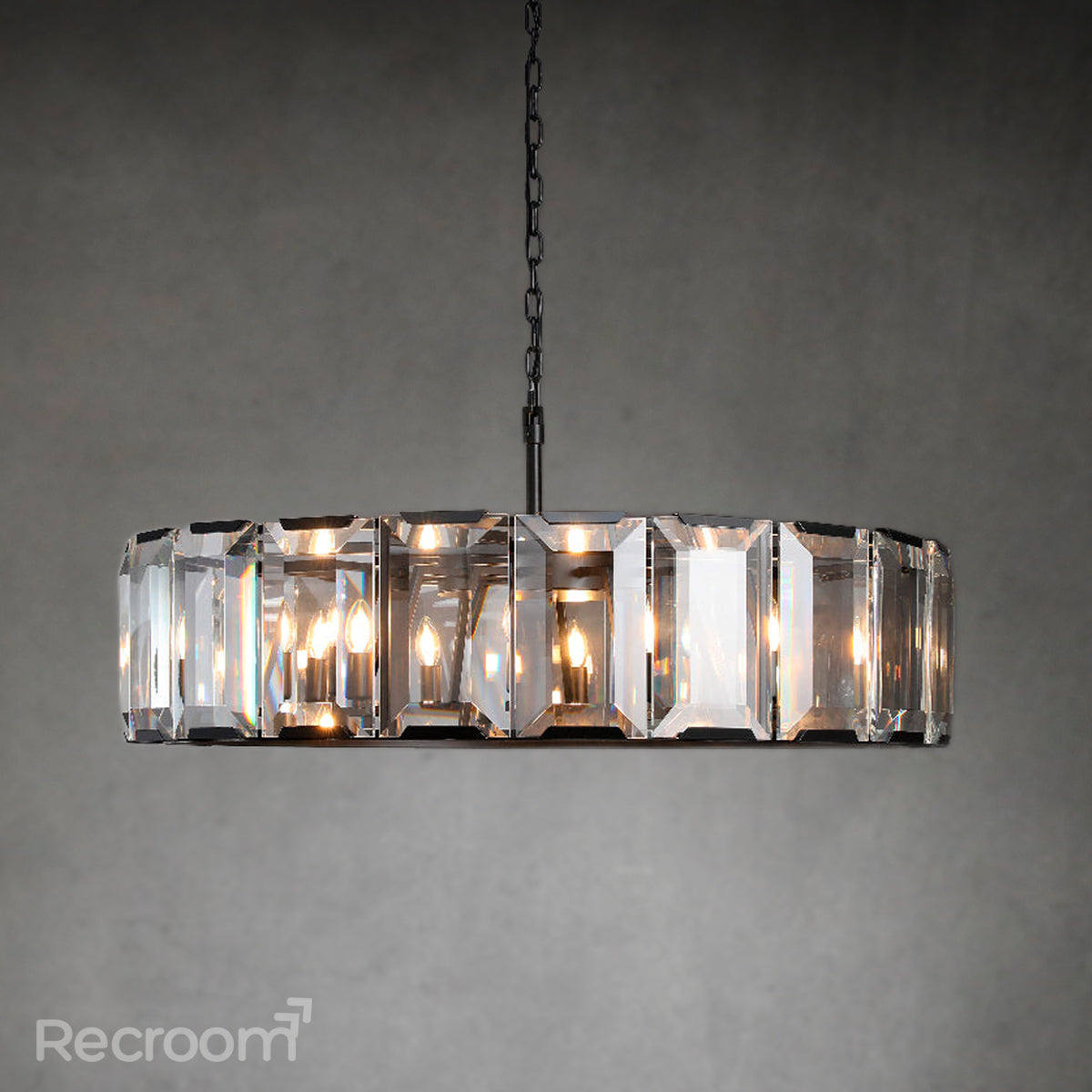 Harllow Multicurve Crystal Round Chandelier 19“ 31” 43“ 60”