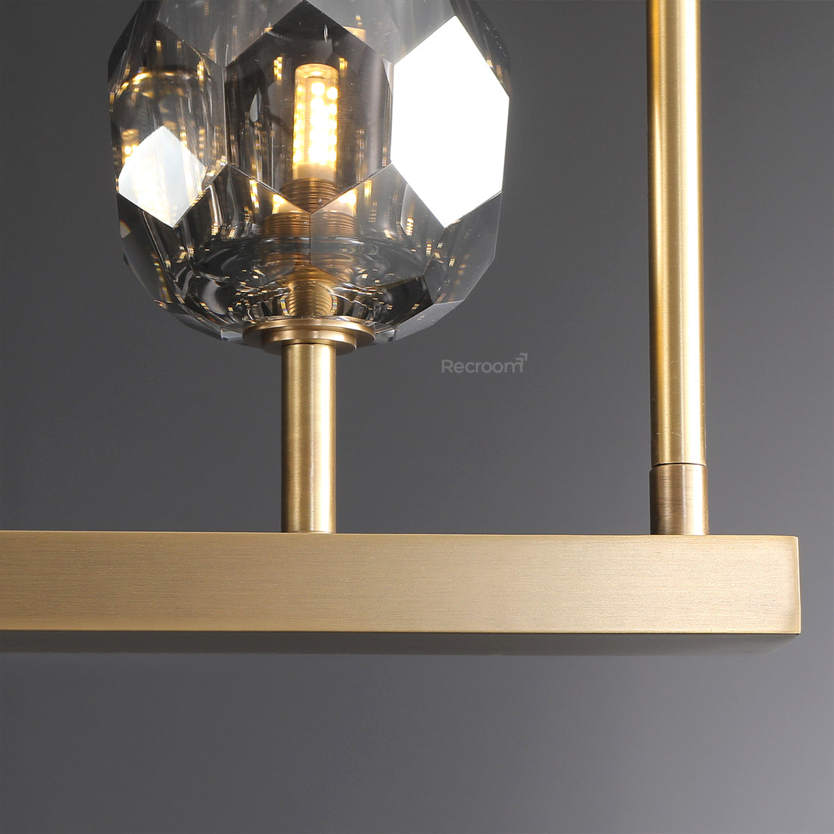 Boulew Crystal Linear Chandelier 48"