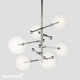 Glass Global Pendant Chandelier 55''