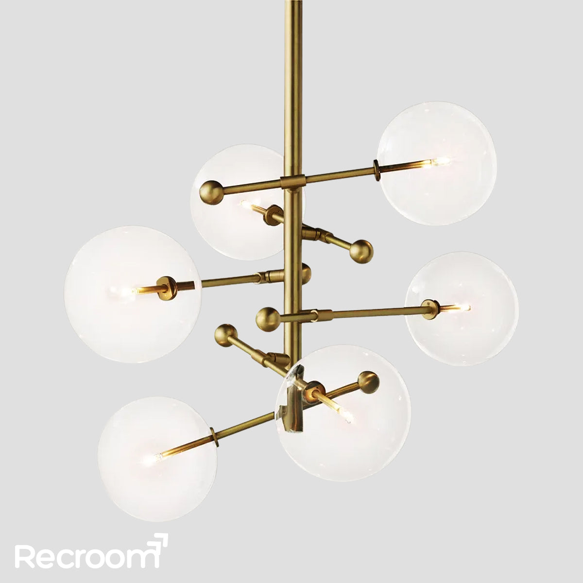 Glass Global Pendant Chandelier 55''