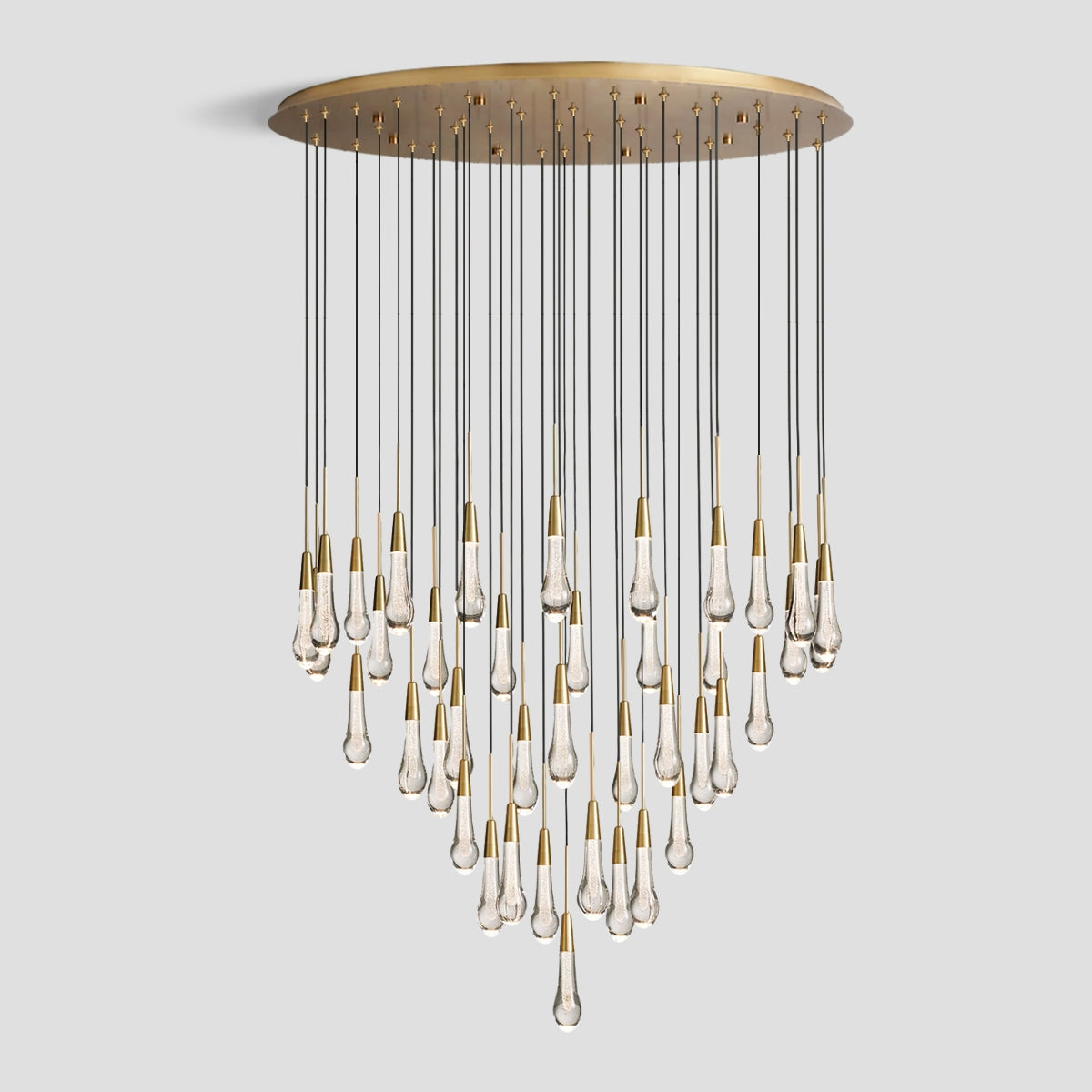 Solitaire Crystal Round Chandelier 17" 24" 36" 40'' 48'' 58"D