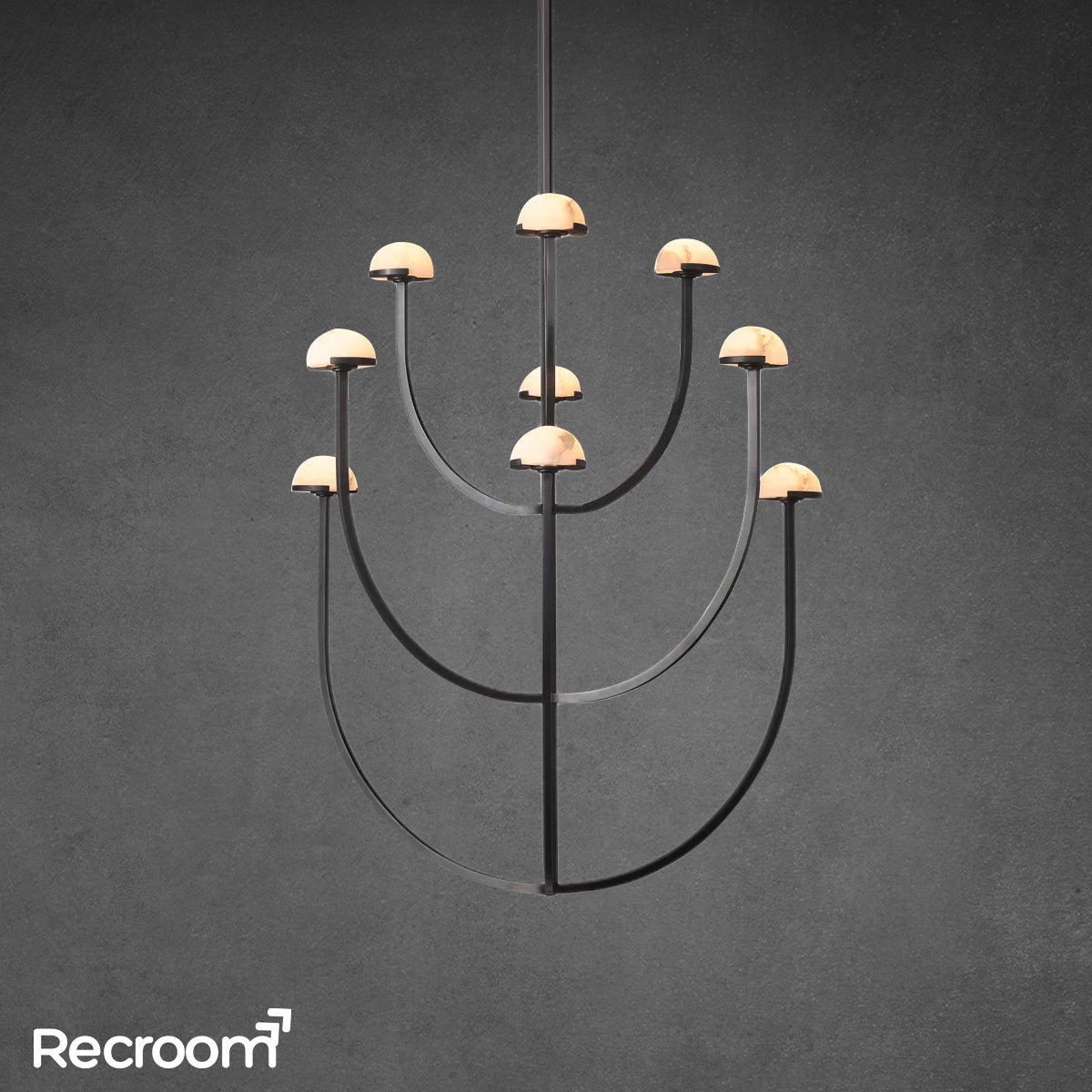 Pedra Round Chandelier 40"