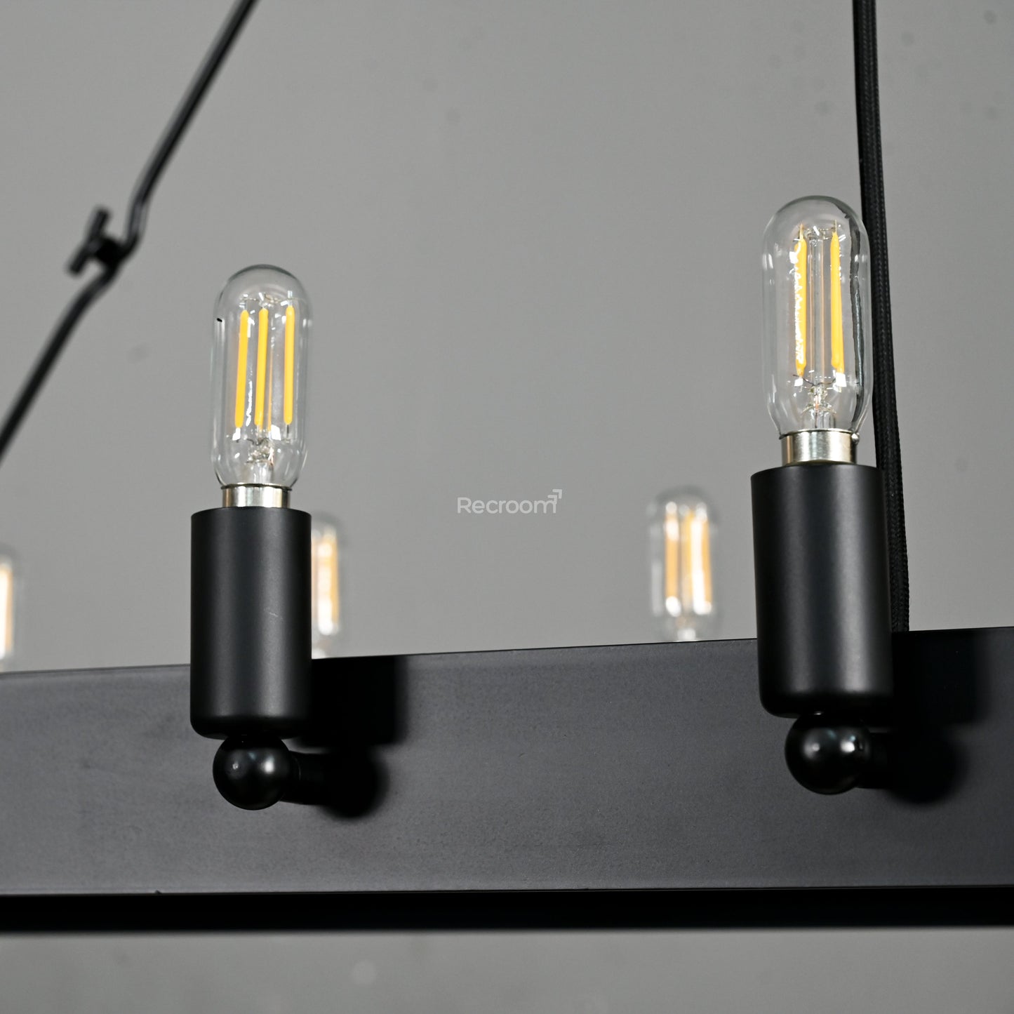 Caminon Vintage Filament Rectangular Chandelier 41“ 52"