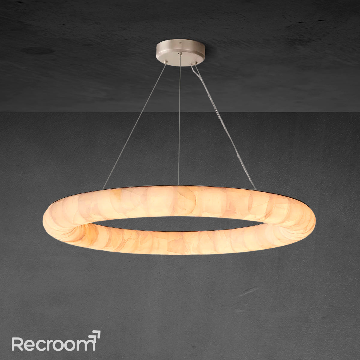Rivager Lisse Round Chandelier 41"