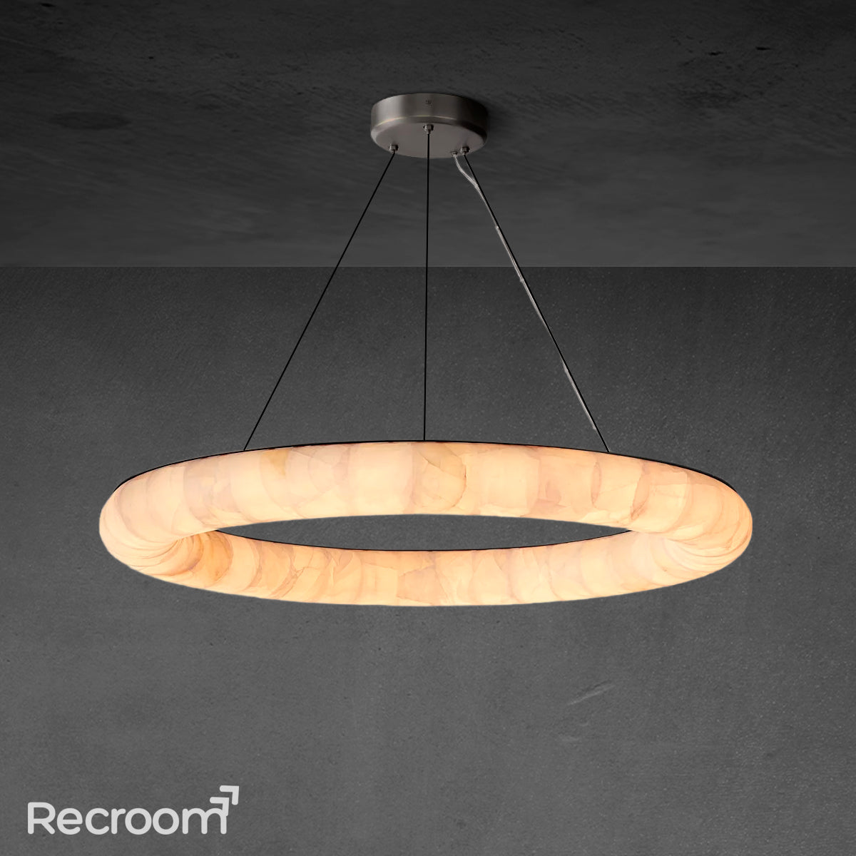 Rivager Lisse Round Chandelier 41"