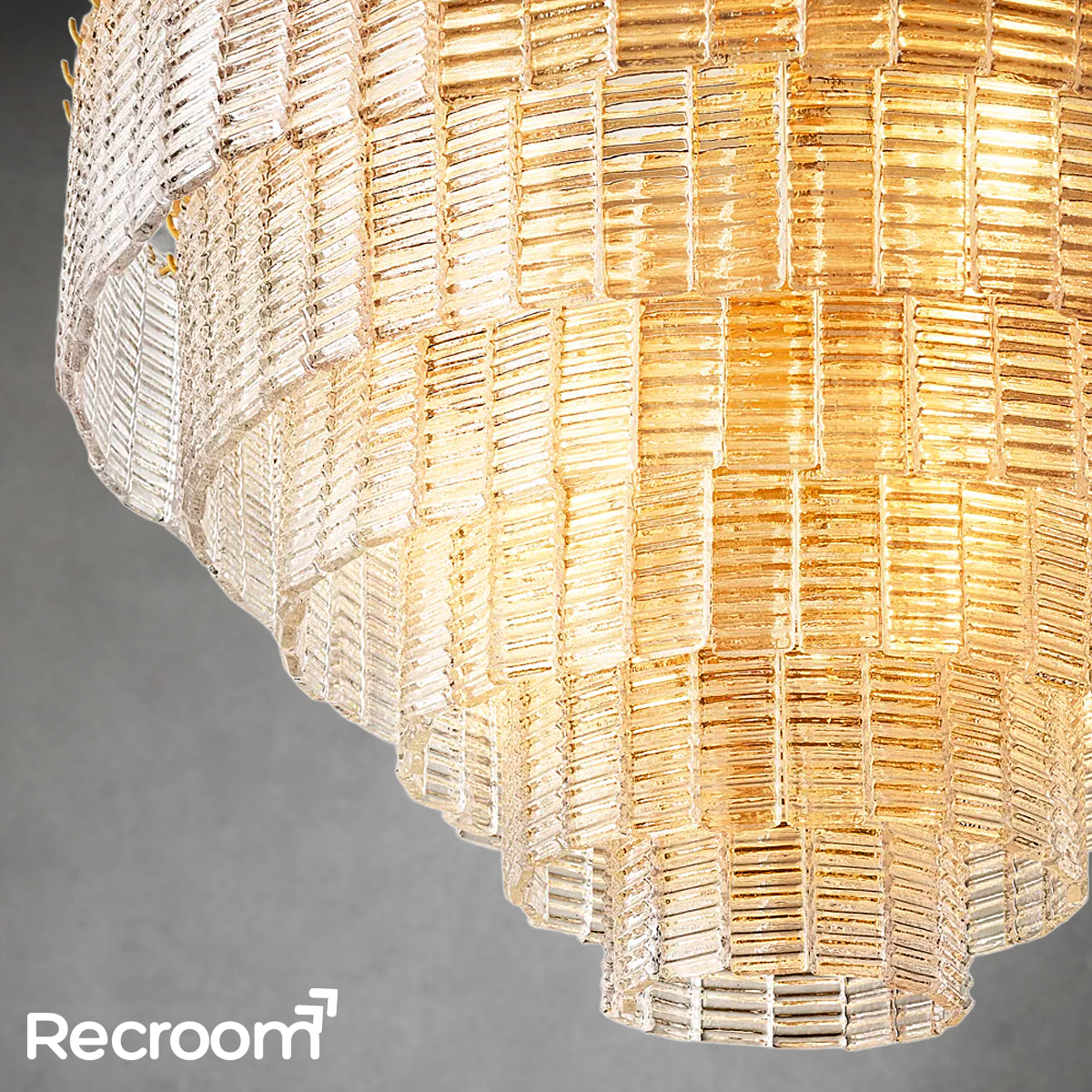 Sirena Clear Glass Round Chandelier 41"