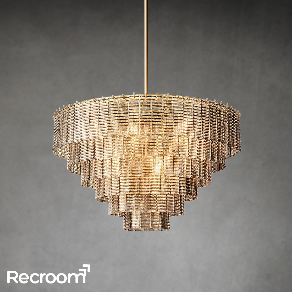 Sirena Clear Glass Round Chandelier 41"