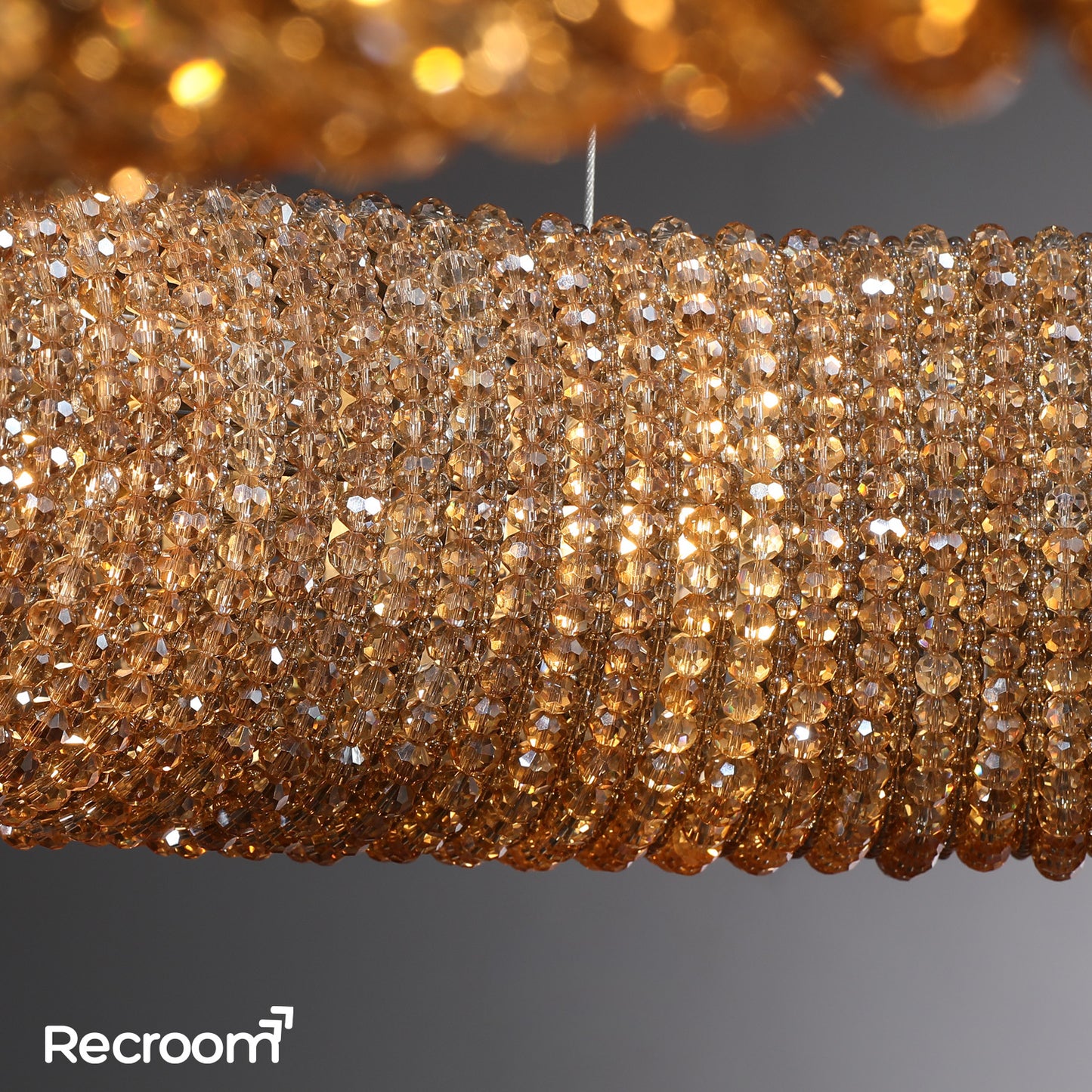 Cristal Hallo Round LED Chandelier 41"