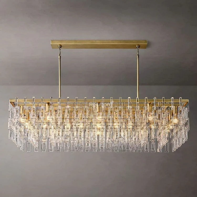 Marige Rectangular Chandelier 60"