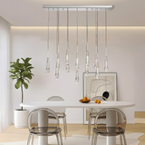 Solitaire Crystal Linear Chandelier 37" 50" 60'' 70" 87" 120''W