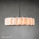 Harllow Calcite Round Chandelier 43"