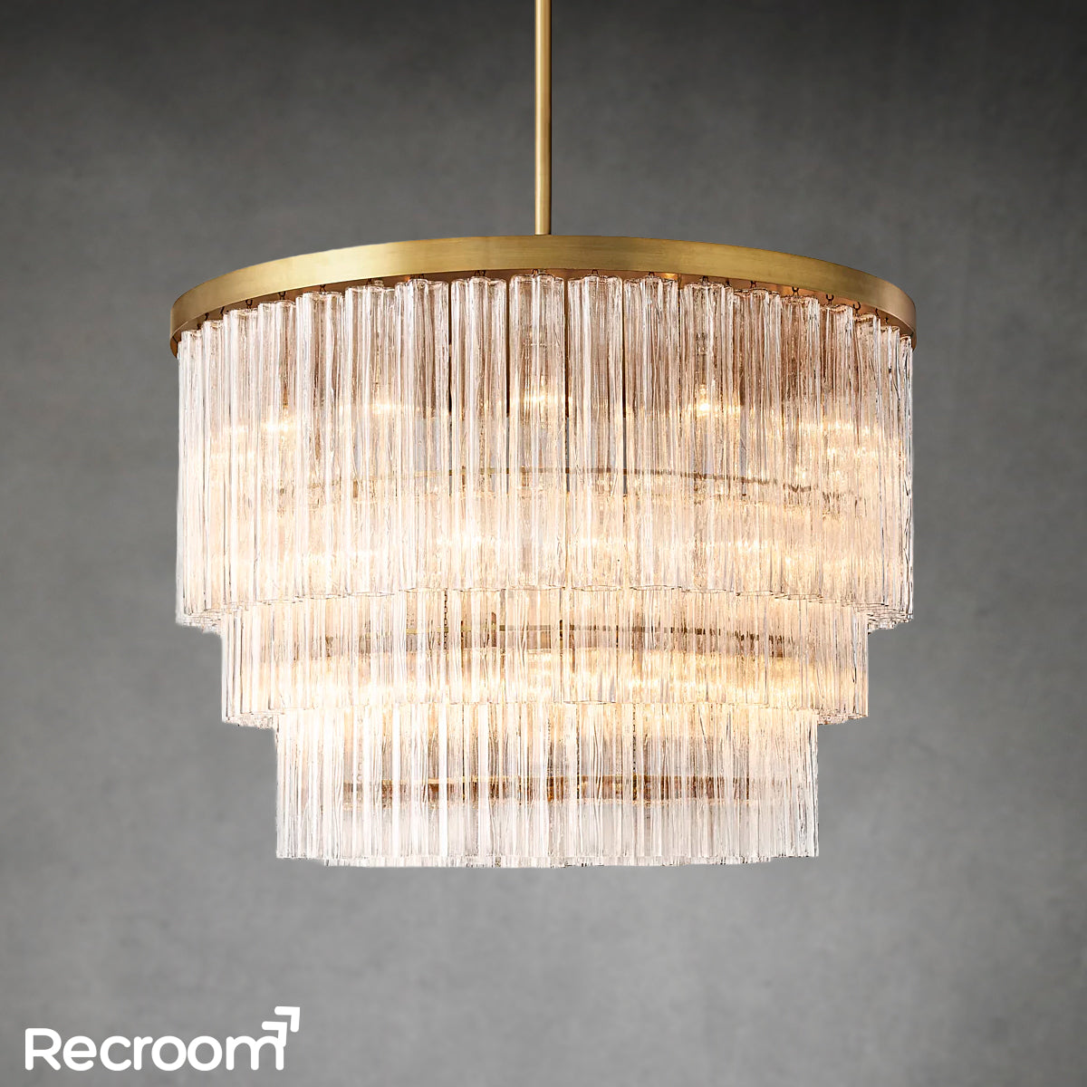 Cielloie Three Tier Round Chandelier 48"