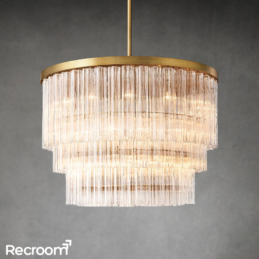 Cielloie Three Tier Round Chandelier 48"