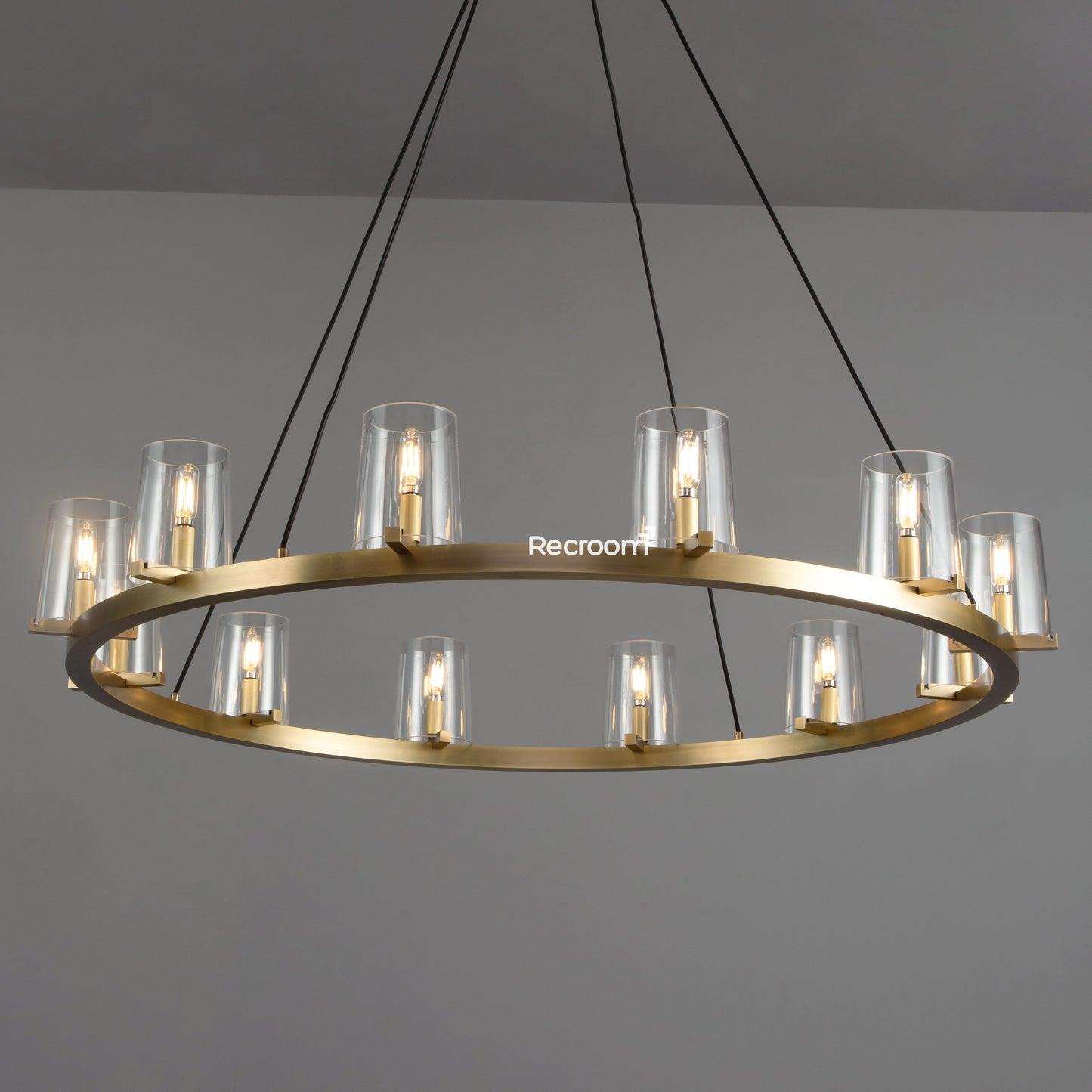 Pauillyc Clear Glass Round Chandelier 36" 48" 60"