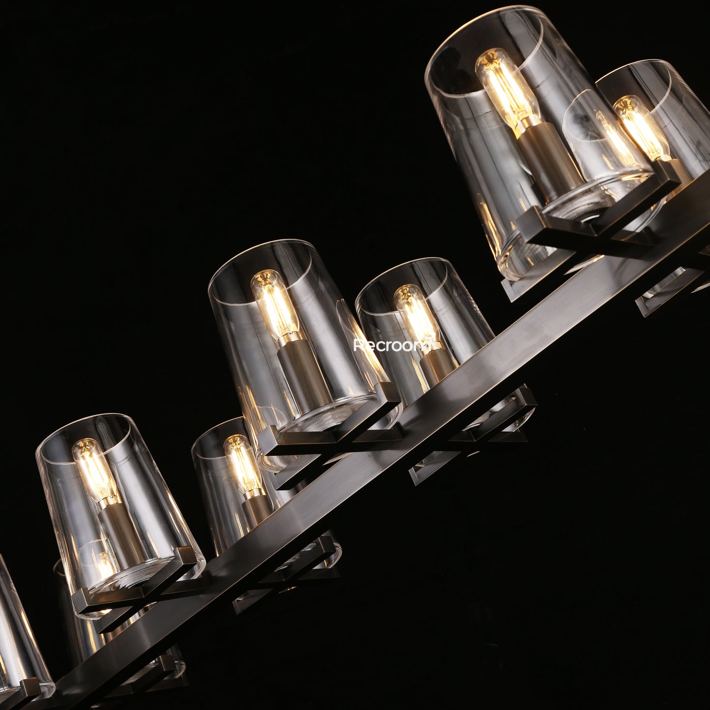 Pauillyc Clear Glass Linear Chandelier 49" 60"