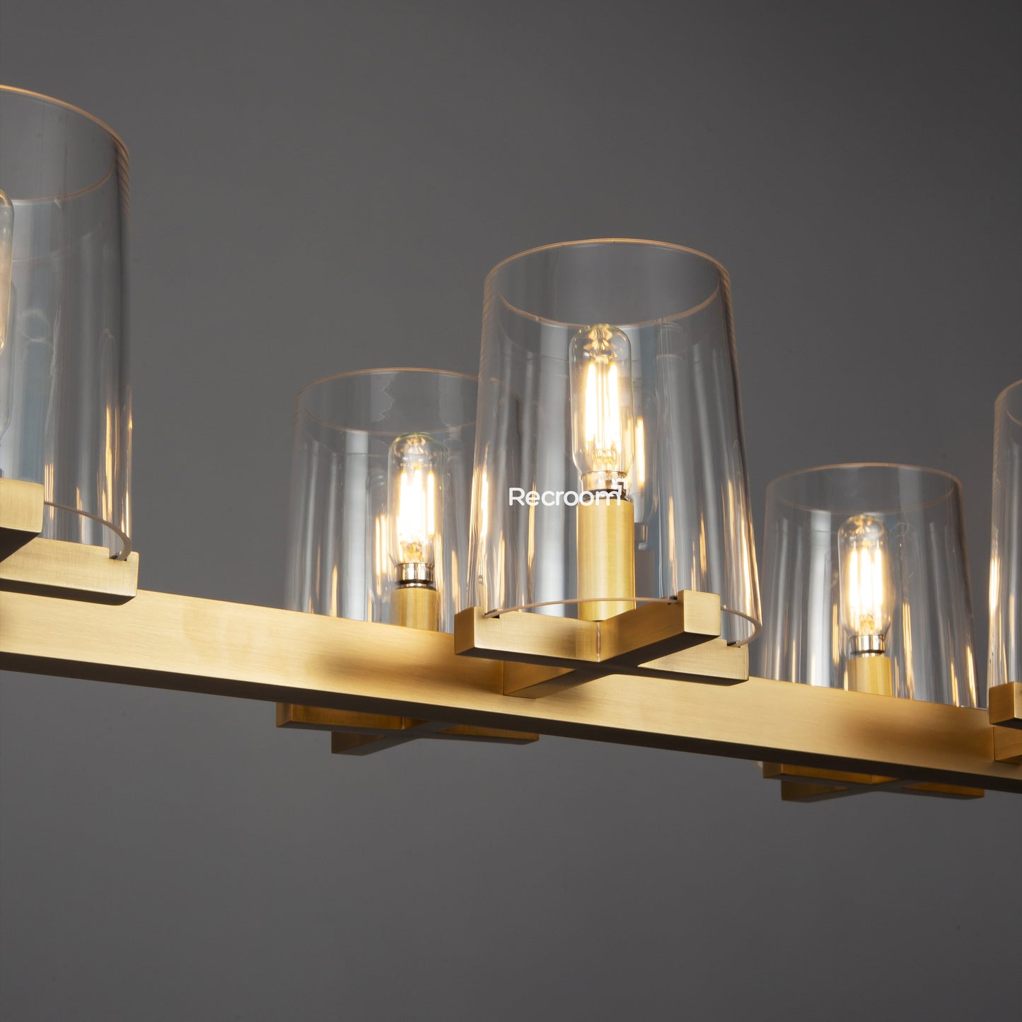 Pauillyc Clear Glass Linear Chandelier 49" 60"