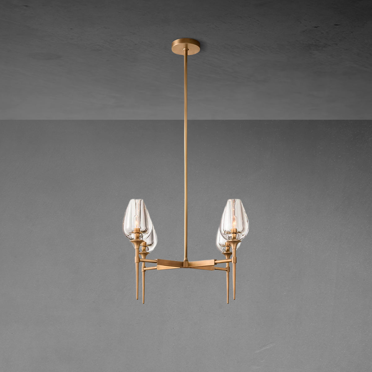 Tuilp Round Chandelier 27"