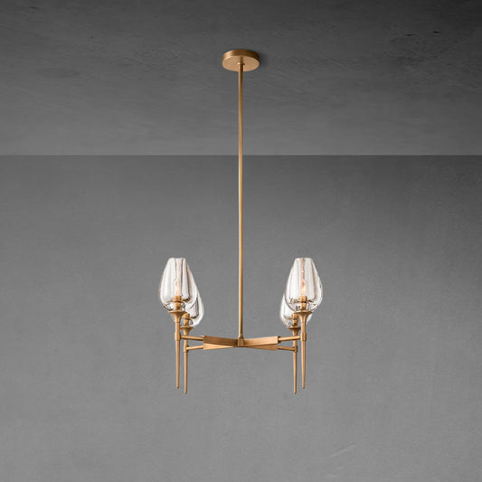 Tuilp Round Chandelier 27"