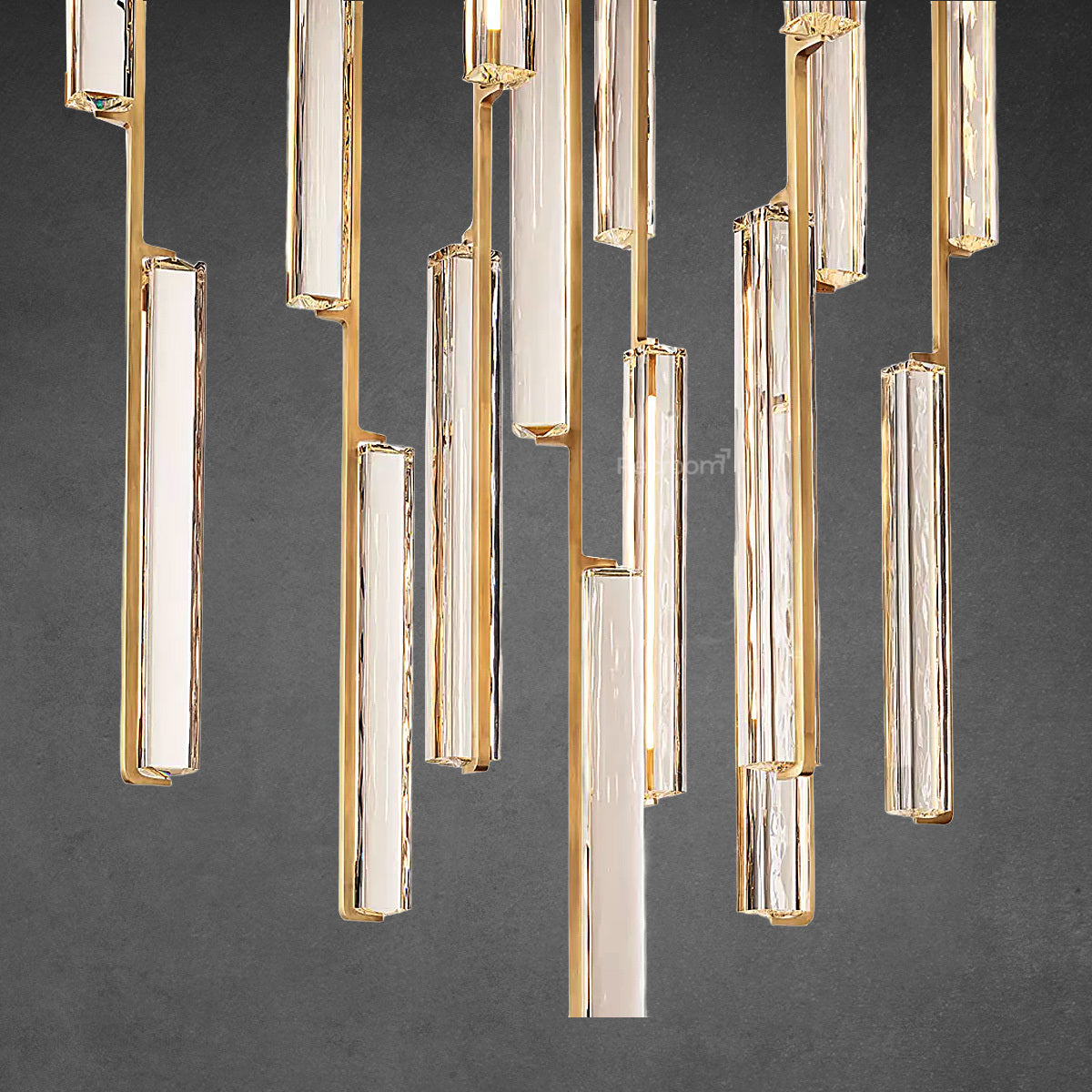 Auduben Crystal Round Chandelier 40"