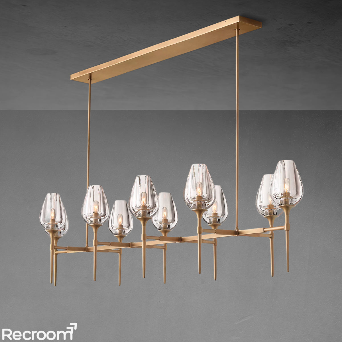 Tuilp Linear Chandelier 65"
