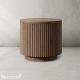 Muelho Wood Round Side Table