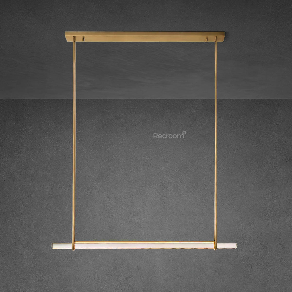 Auduben Crystal Single Bar Linear Chandelier 60"