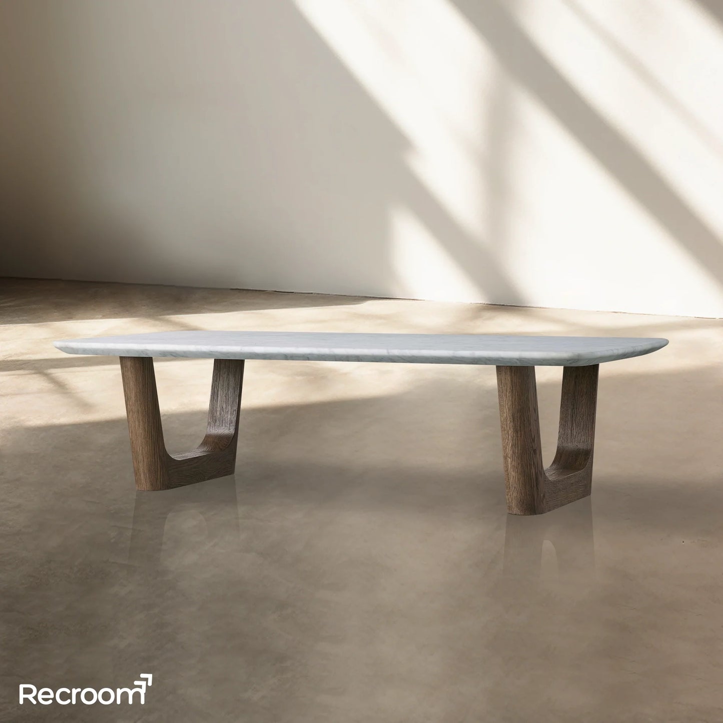San Germani Stone Coffee Table with Rennes Base