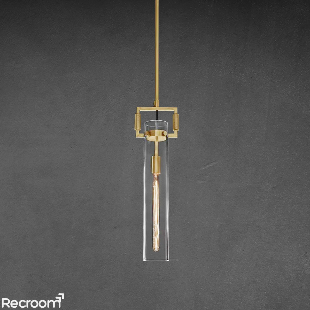 Machenist Glass Cylinder Pendant 12" 22"