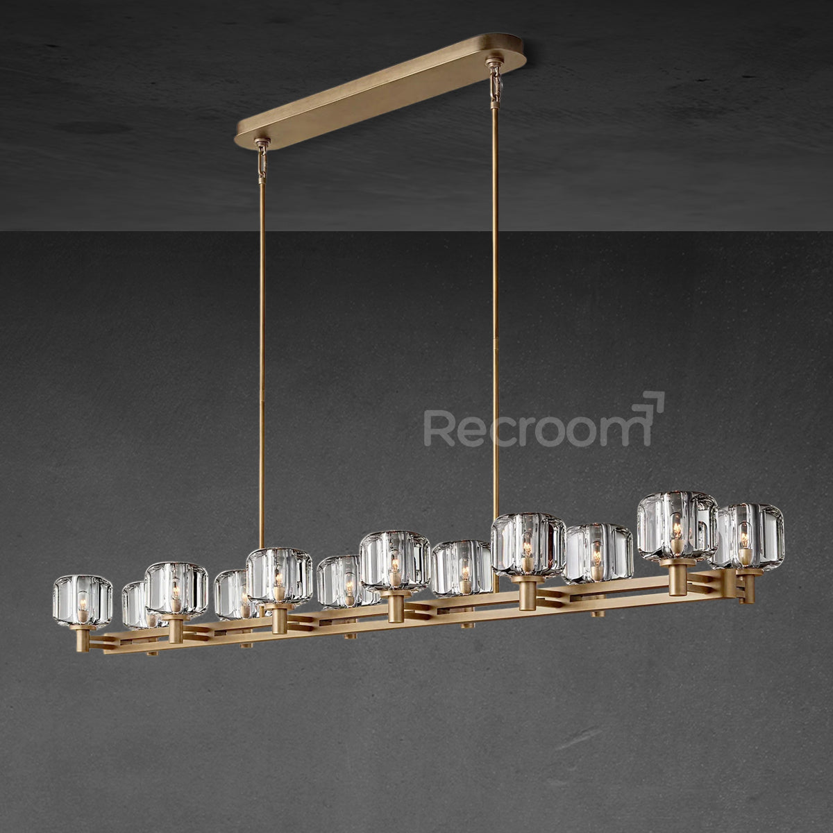 Demarat Double Linear Chandelier 72"