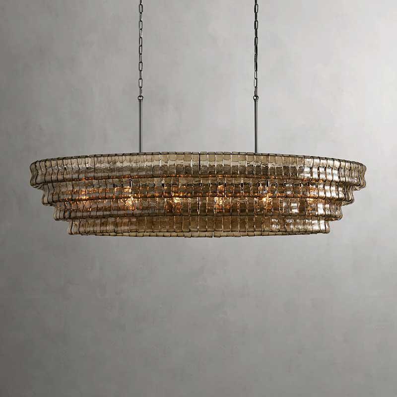 Ghiaccio Oval Chandelier