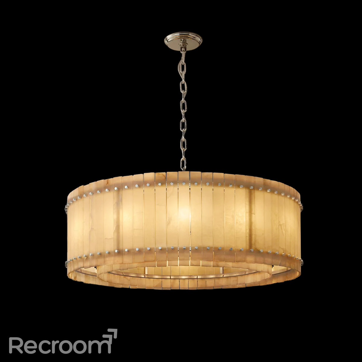 San Marconer Alabaster Round Chandelier 48‘’