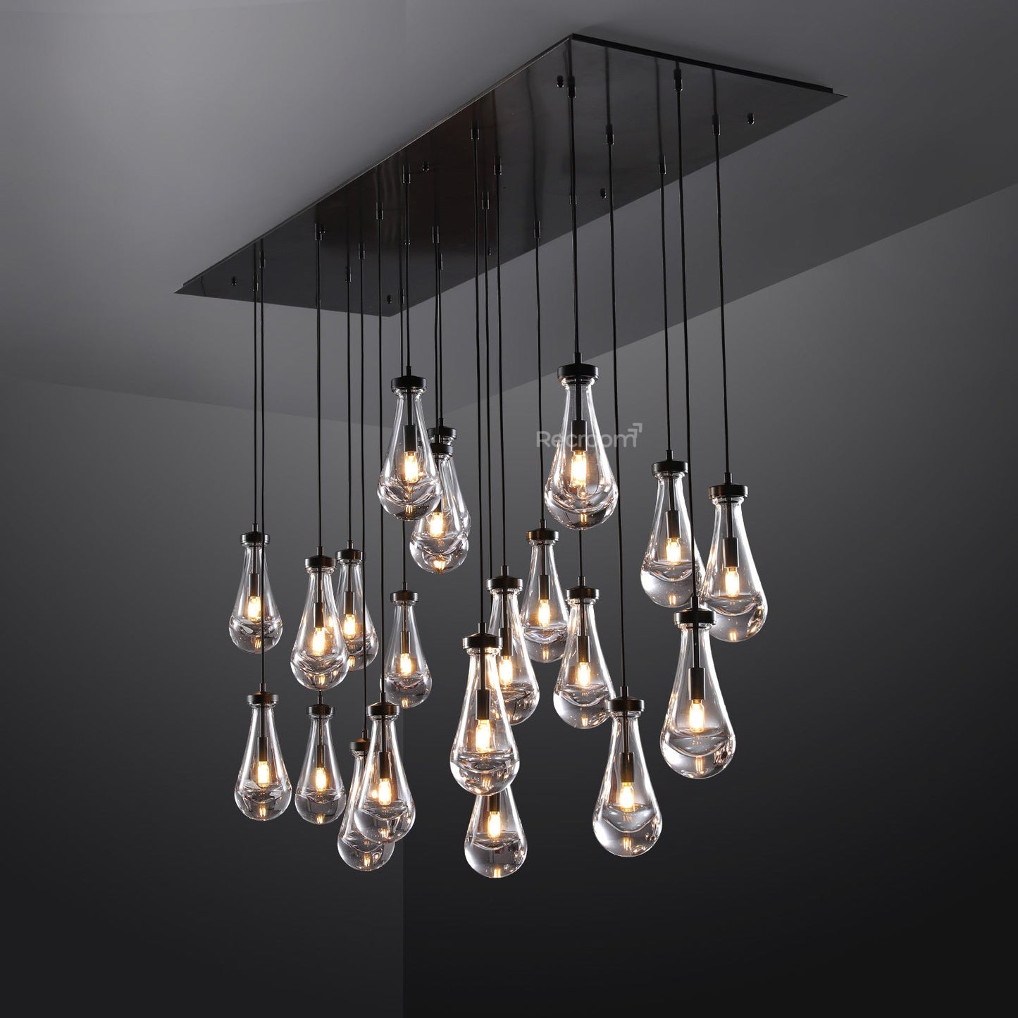 Raindrop Linear Chandelier 72"