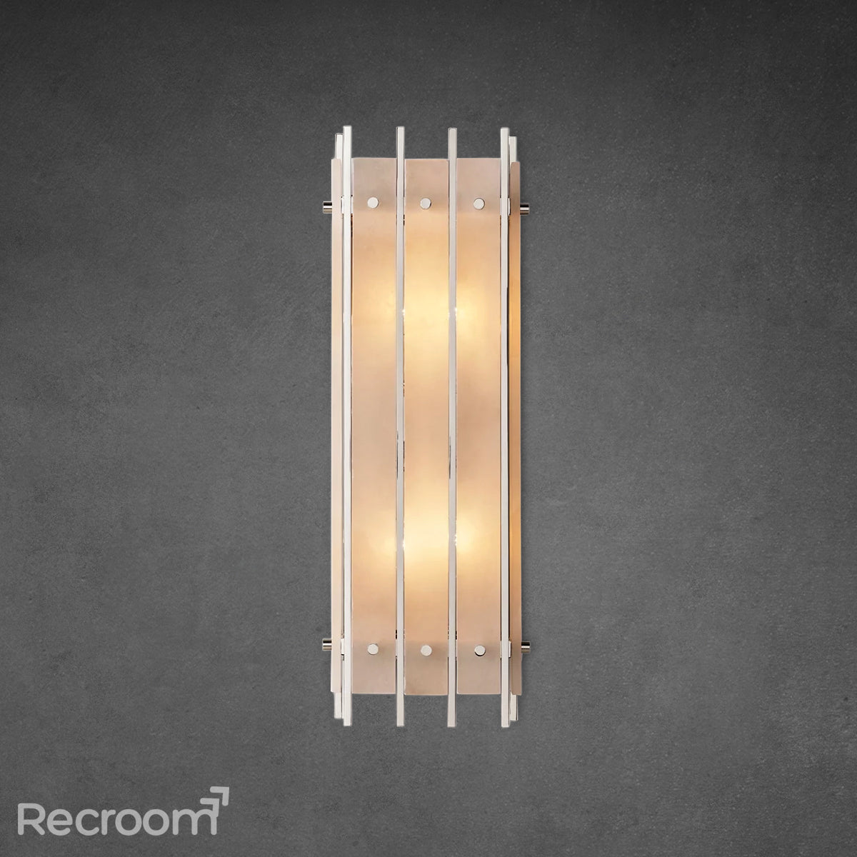 San Marconer Alabaster Grand Rectangular Sconce 26"