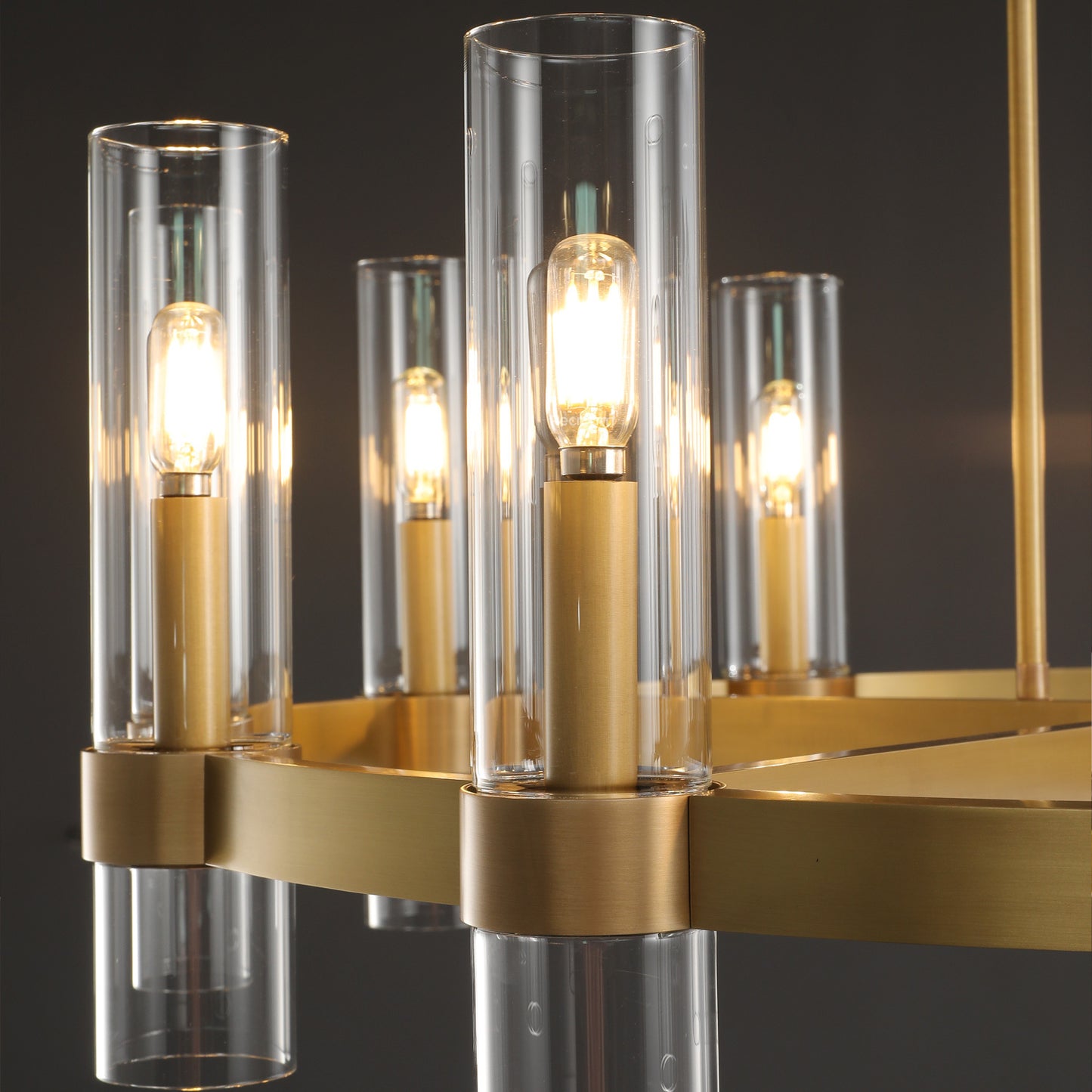 Manory Glass Round Chandelier 36"