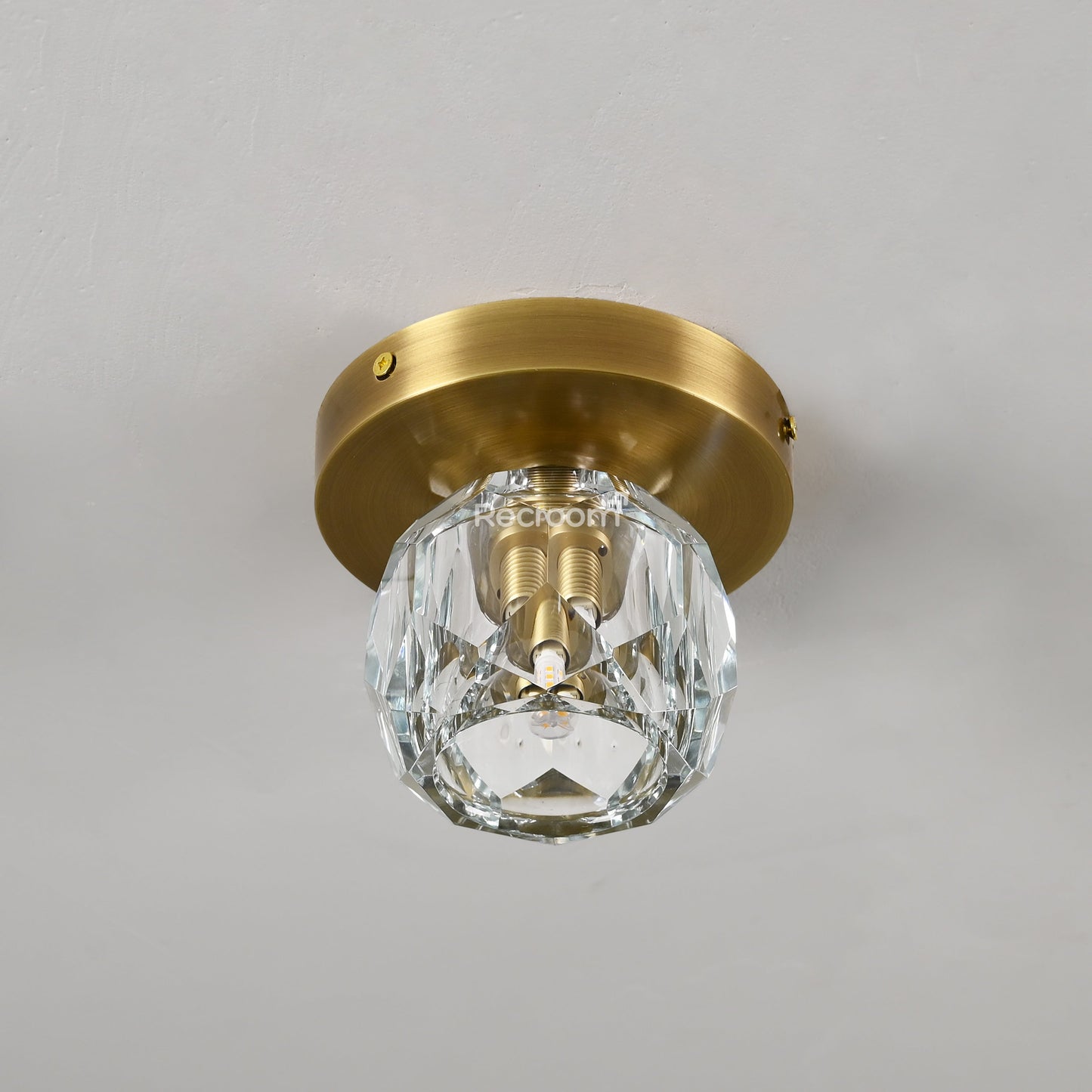 Boulew Crystal Glass Petite Flushmount 6"