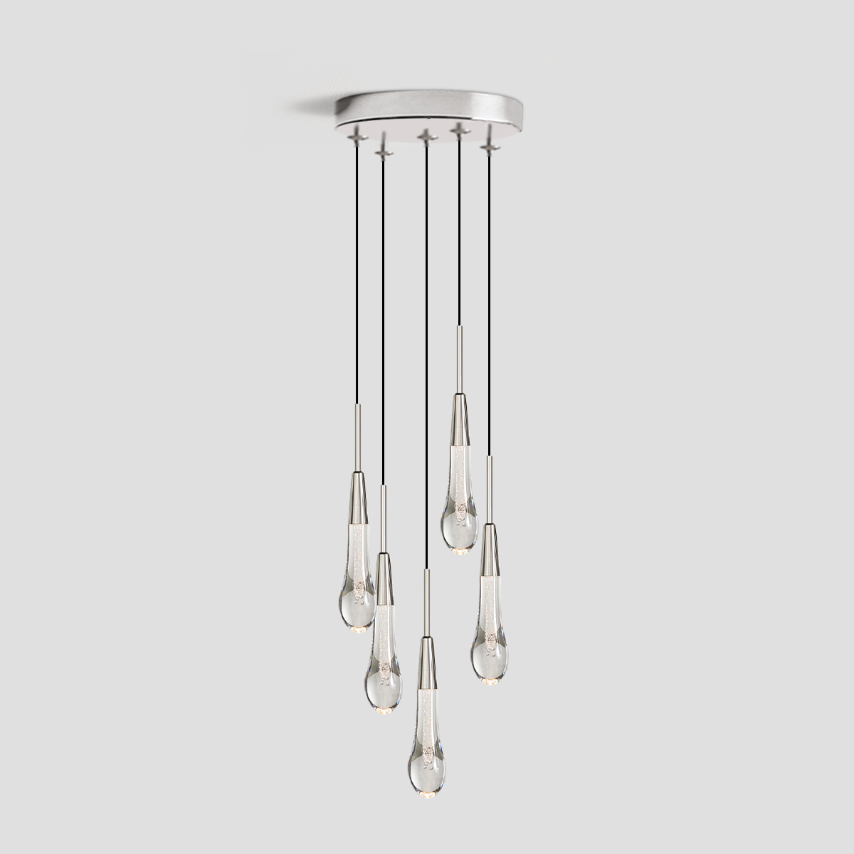 Solitaire Cluster Crystal Pendant 3 Light 5 Light 7Light